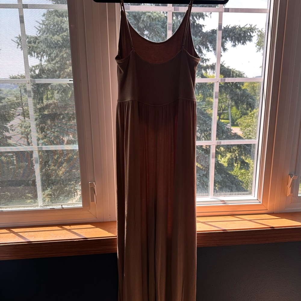 American Eagle Tan Soft and Sexy Jumpsuit - Picture 3 of 5